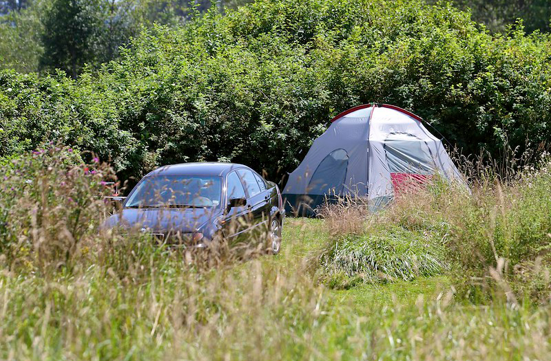 A tent at Tolt MacDonald campground