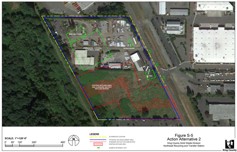 Action Alternative 2 for the Northeast Recycling and Transfer Station Project