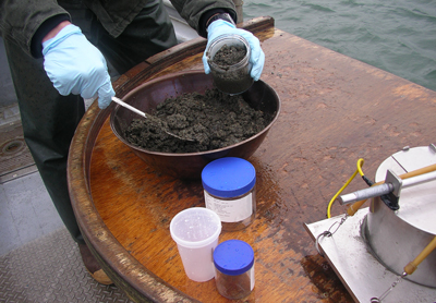 sediment core sampling