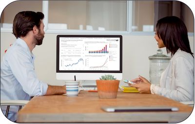 Image icon of two people viewing Overdose data dashboards on a computer