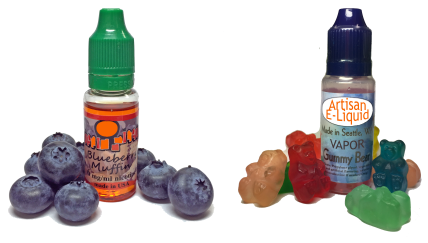 Liquid nicotine with kid-friendly flavors