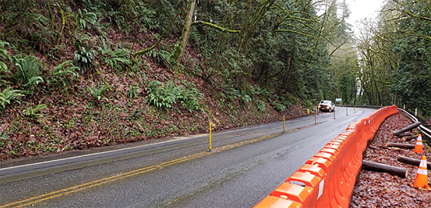 Looking southbound on 244th Avenue NE.