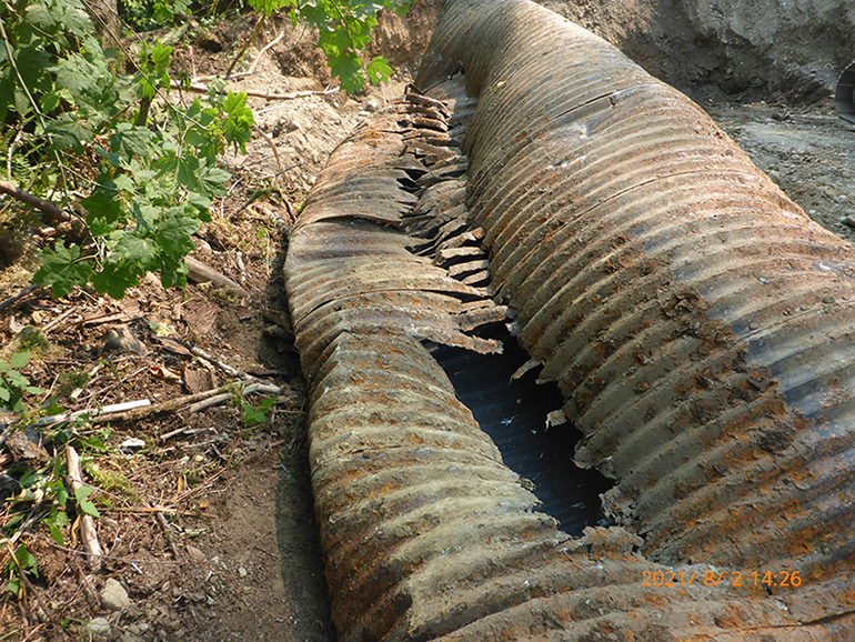 Old culvert pipe.