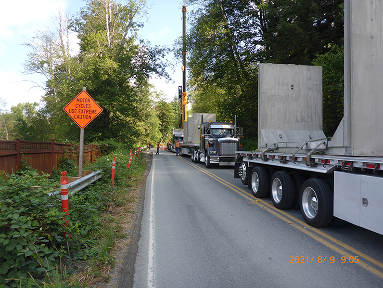 New culvert arrives.