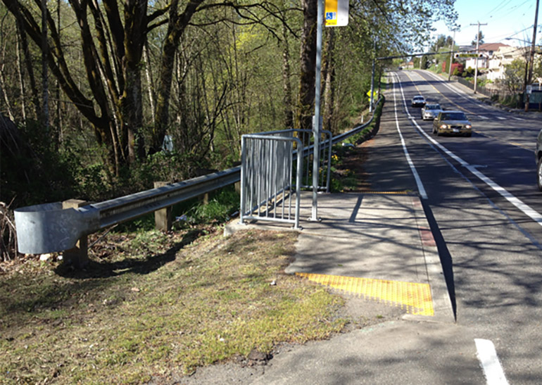 Existing Metro bus stop