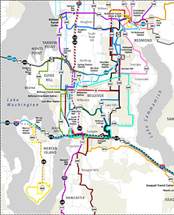 East subarea routes - Phase 3