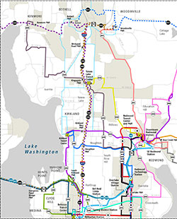 North subarea routes - Phase 3