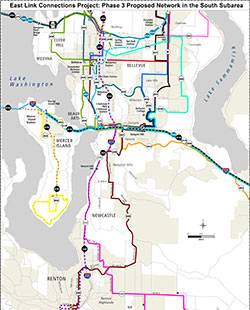 South subarea routes - Phase 3